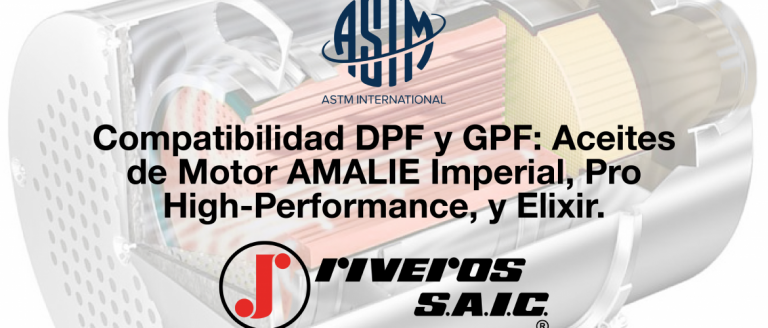 COMPATIBILIDAD DPF/GPF EN AMALIE MOTOR OILS